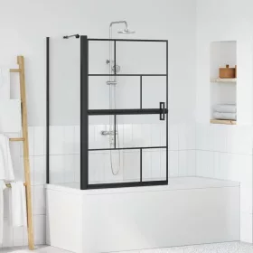   Fürdő Zuhany Képernyő Fekete és átlátszó 80 x 67 x 129.5 cm