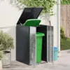 Hulladékgyűjtő tároló gázliftinges fedéllel 240L-es kukához