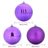 Karácsonyi Díszgömb Készlet 4 pcs Lila