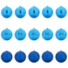 Karácsonyi Díszgömb Készlet 15 pcs Kék