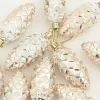 Karácsonyi tobozlabda 40 pcs pezsgőszín