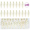Karácsonyi Spirális Alakú Gömb 40 pcs Arany