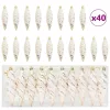 Karácsonyi Spirális Alakú Gömb 40 pcs pezsgőszín