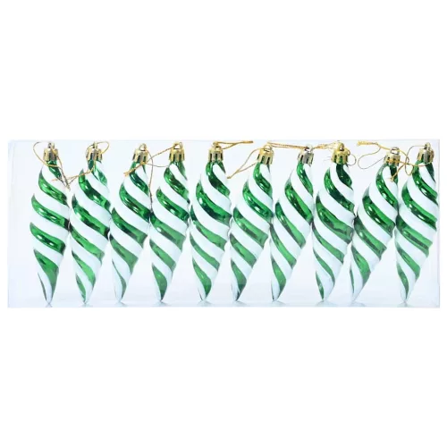 Karácsonyi Spirális Alakú Gömb 40 pcs Zöld