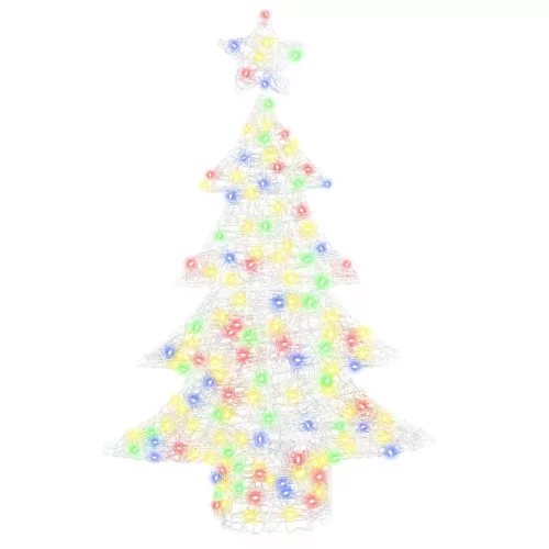 Karácsonyfa 100 LED-del Sokszínű 120 cm Akril