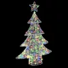 Karácsonyfa 100 LED-del Sokszínű 120 cm Akril