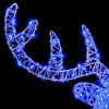 Rénszarvas fej 140 LED-del Kék 60 cm Akril