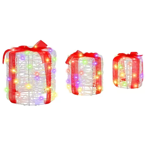 Ajándéktáska Díszítés 3 pcs színes 20 x 20 x 21 cm Akril