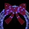 Koszorú 80 LED-del Kék 90 cm Akril