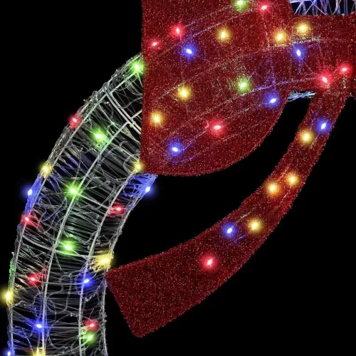 Koszorú 80 LED-del Sokszínű 90 cm Akril