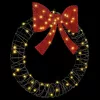 Koszorú 60 LED-del Meleg fehér 75 cm Rattan