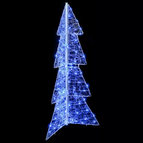 Karácsonyfa 100 LED-del Kék 120 cm Akril
