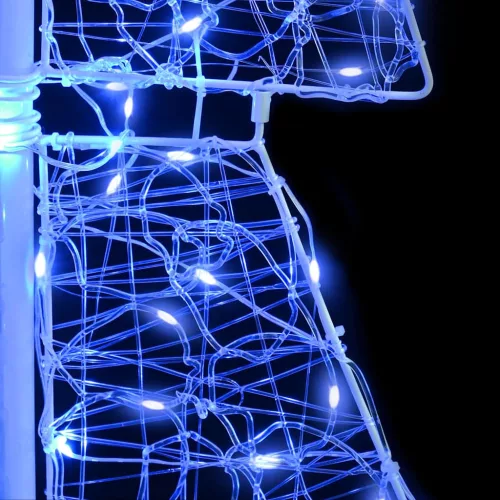 Karácsonyfa 100 LED-del Kék 120 cm Akril