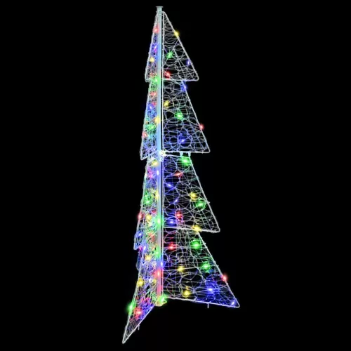 Karácsonyfa 100 LED-del Sokszínű 120 cm Akril