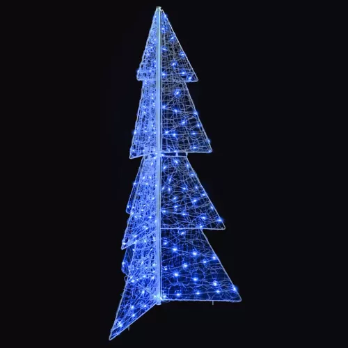 Karácsonyfa 160 LED-del Kék 150 cm Akril