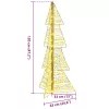 Karácsonyfa 100 LED-del Meleg fehér 120 cm PET