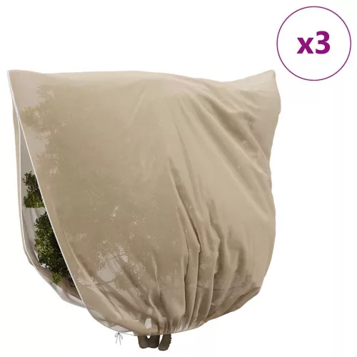 Fagy Elleni Növény Gyapjú Fedők 3 pcs Bézs 3 x 3,93 m