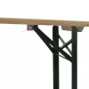 Összecsukható fenyőfa sörasztal 2 sörpaddal 220 cm
