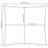 Négyzet alakú, terrakotta oxford szövet napvitorla 3,6 x 3,6 m
