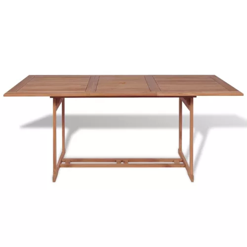 Tömör tíkfa kerti asztal 180 x 90 x 75 cm