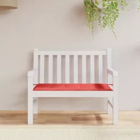 Piros oxford szövet kerti padpárna 120x50x4 cm