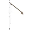Kézzel feltekerhető napellenző kék-sárga csíkokkal 350 cm