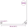 Szürke takaróponyva 650 g/m² 4 x 4 m