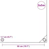 Zöld takaróponyva 650 g/m² 3 x 5 m