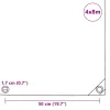 Kék takaróponyva 650 g/m² 4 x 8 m
