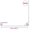 Fehér takaróponyva 650 g/m² 3 x 4 m