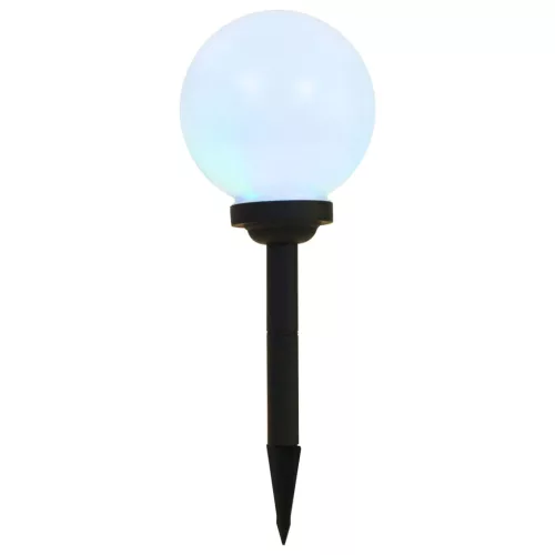 3 db napelemes kültéri LED gömblámpa, 20 cm RGB
