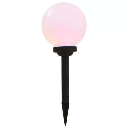 3 db napelemes kültéri LED gömblámpa, 20 cm RGB
