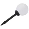 3 db napelemes kültéri LED gömblámpa, 20 cm RGB