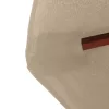 Tópszínű kültéri napernyő farúddal 350 cm