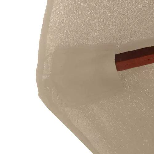 Tópszínű kültéri napernyő farúddal 350 cm