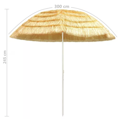 Hawaii stílusú természetes strand napernyő 300 cm