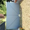Szürke összecsukható terasz oldalárnyékoló 400 x 200 cm