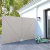 Krémszínű összecsukható terasz oldalárnyékoló 300 x 200 cm