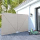 Krémszínű összecsukható terasz oldalárnyékoló 300 x 200 cm