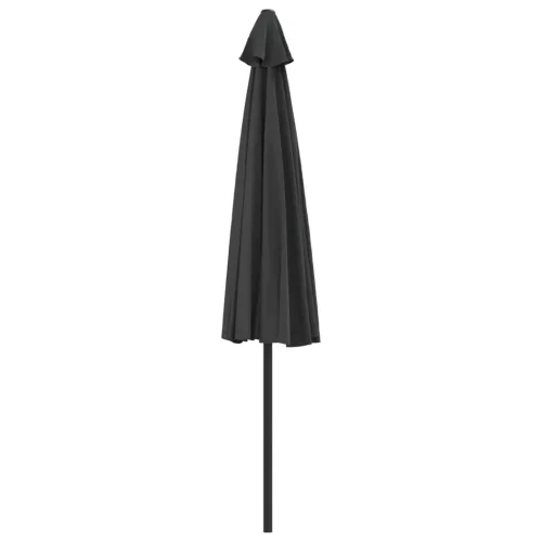 Antracit féloldalas erkély napernyő alumíniumrúddal 300x155 cm