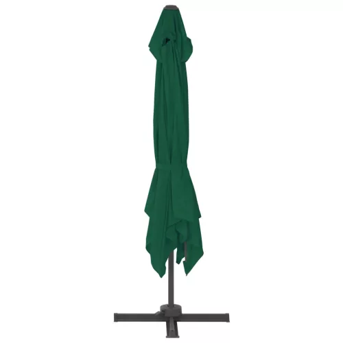 Zöld konzolos kerti napernyő alumíniumrúddal 300 x 300 cm