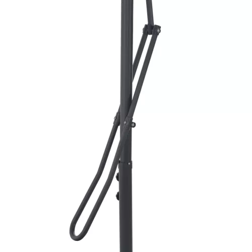 Zöld kültéri napernyő acélrúddal 300 cm