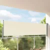 Krémszínű behúzható oldalsó terasz napellenző 100 x 300 cm