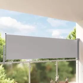 Szürke behúzható oldalsó terasz napellenző 100 x 300 cm
