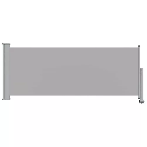 Szürke behúzható oldalsó terasz napellenző 100 x 300 cm