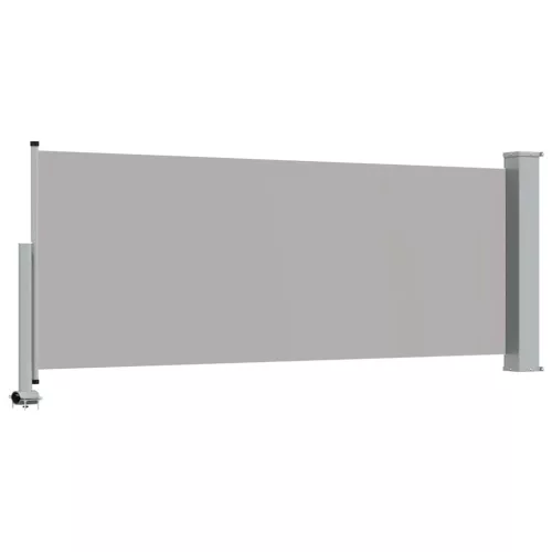 Szürke behúzható oldalsó terasz napellenző 100 x 300 cm