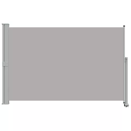 Szürke behúzható oldalsó terasz napellenző 160 x 300 cm