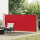 Piros behúzható oldalsó napellenző 140 x 300 cm