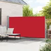 Piros behúzható oldalsó napellenző 160 x 500 cm