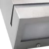 2 db ezüstszínű négyszögű kültéri fali lámpa 35 W